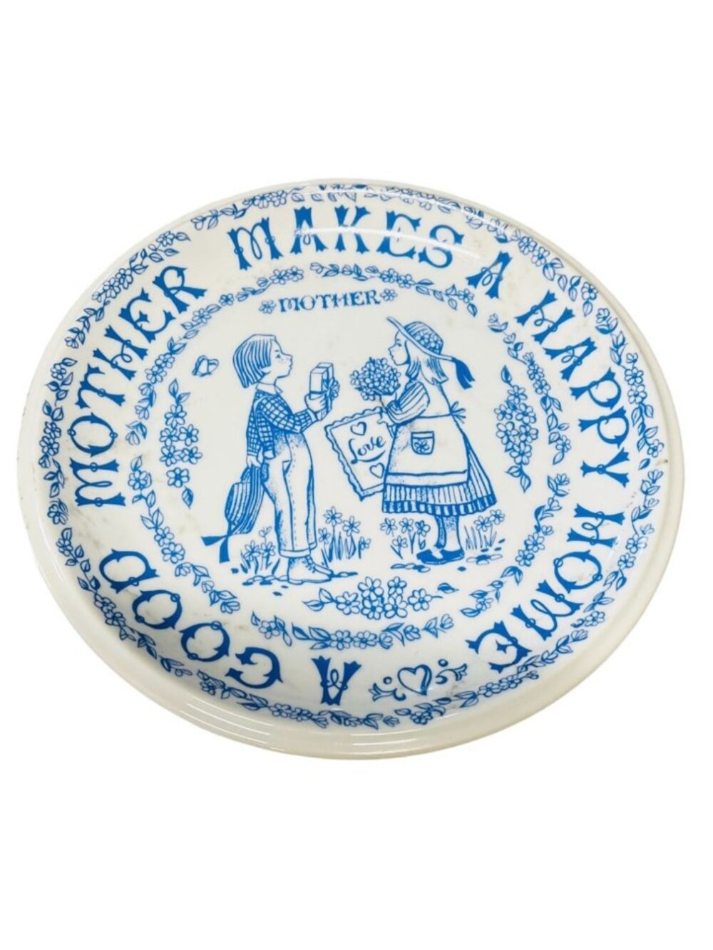 Vintage Collector plate , A Good Mother Makes a Happy Home
